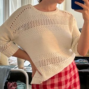 John + Jenn White Sweater